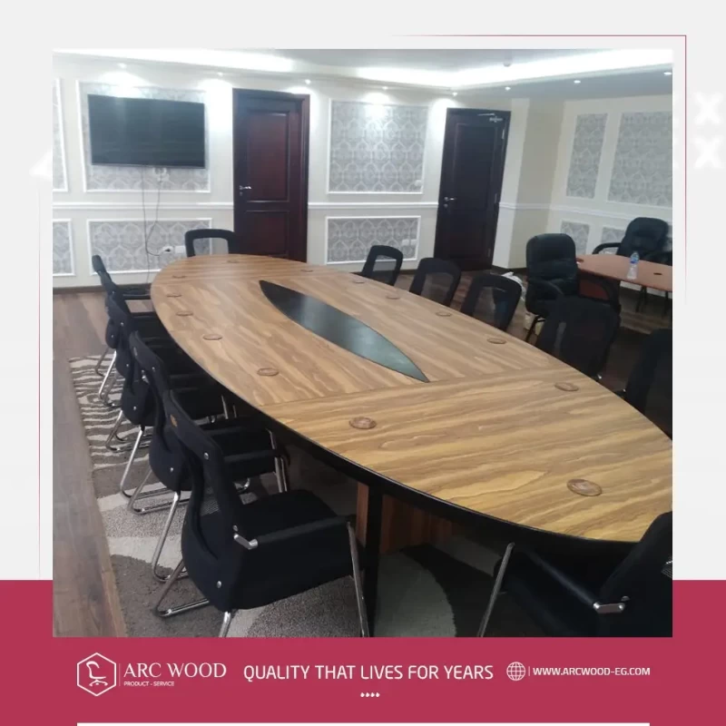 Large Oval Meeting Table image