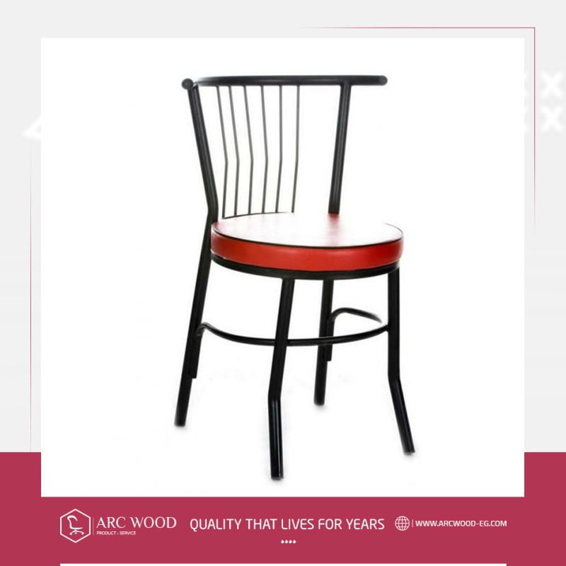 Metal bar chair sponge seat image
