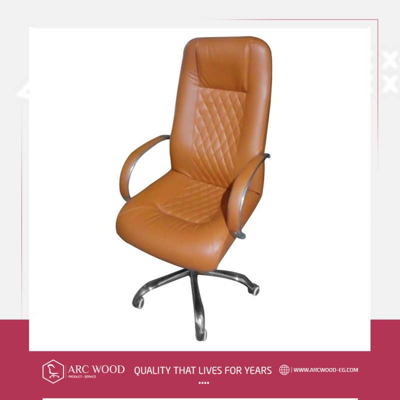 Leather hydraulic manager chair