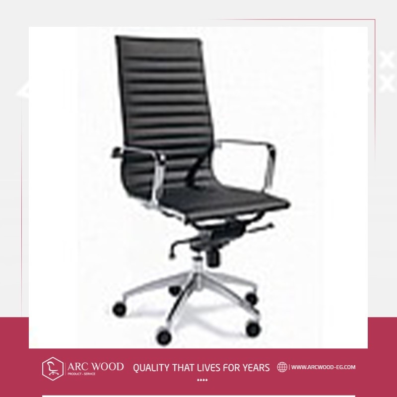 Metal chassis leather manager chair image
